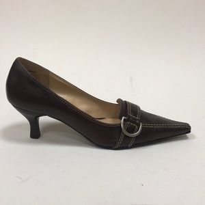 Dark brown pointed Nordstrom heel size 5